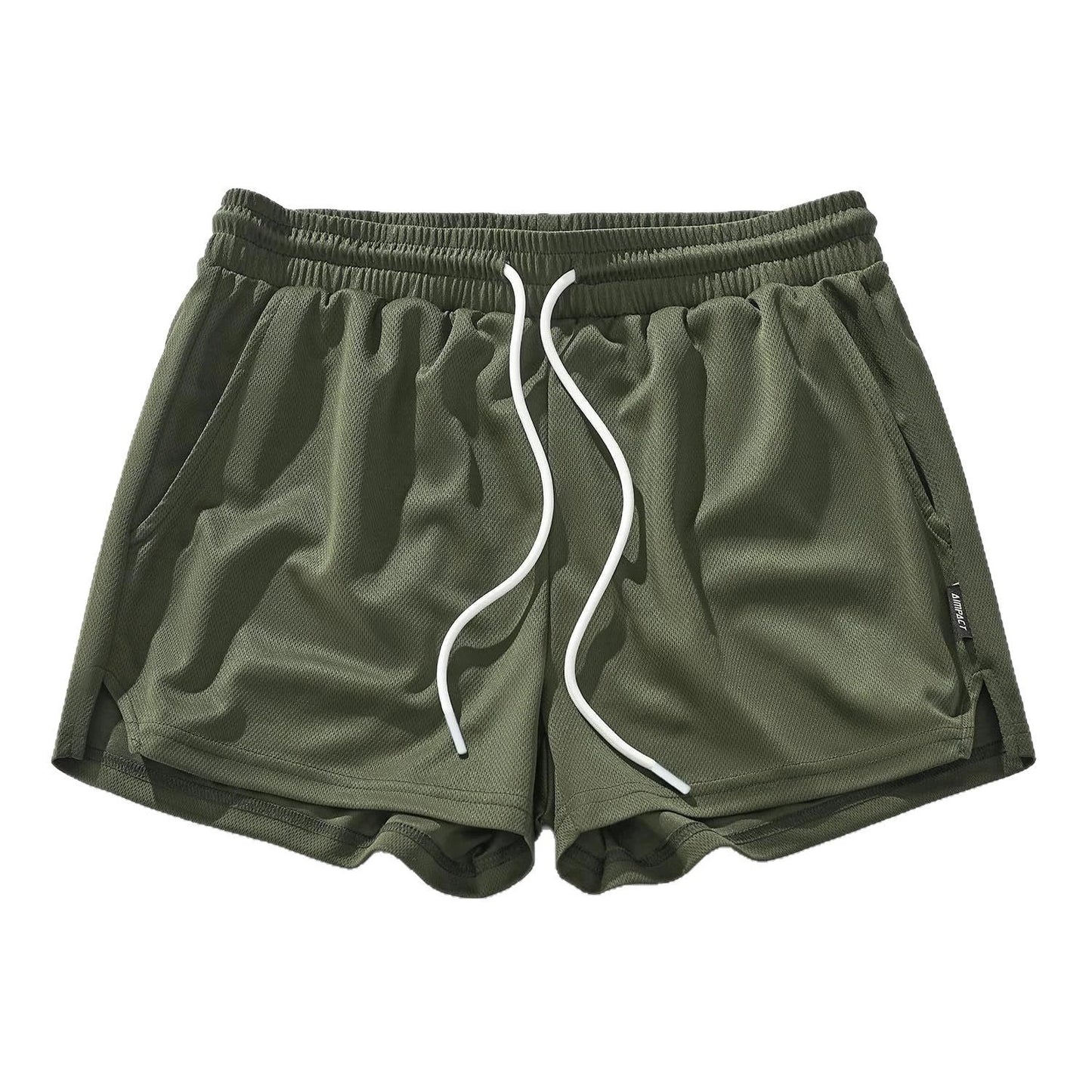 Men's Mesh Running Quick-drying Workout Shorts by GJG Denim