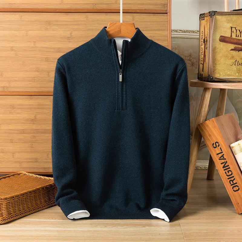 Men's Knitwear Long Sleeve Thickened Sweater by GJG Denim