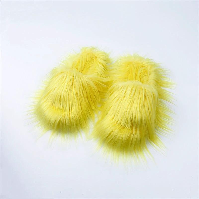Home Slippers Sheep Long Hair Woolen Slipper by GJG Denim