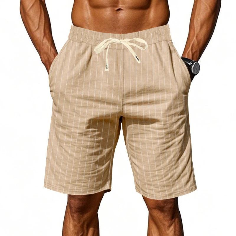 Men's Relaxed-fit Breathable Linen Shorts by GJG Denim