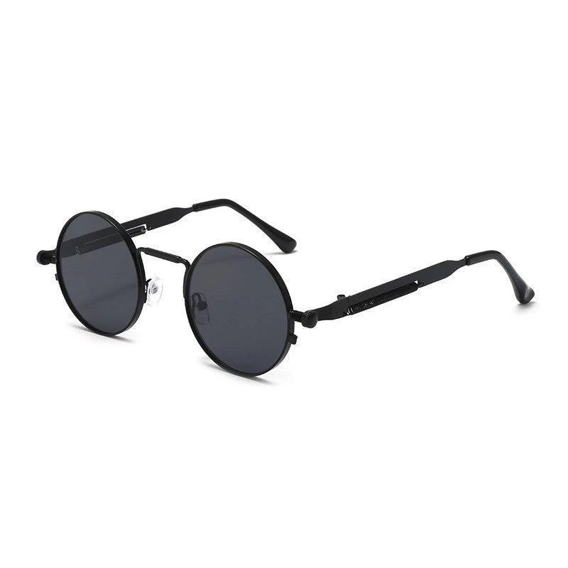 Stylish Round Steampunk Sunglasses by GJG Denim