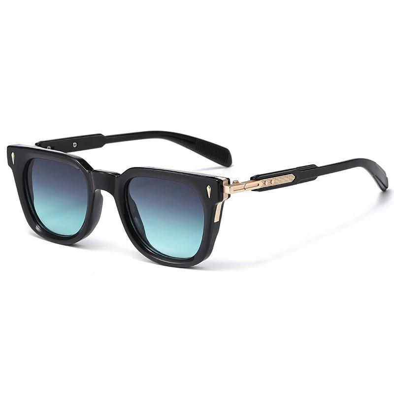 Men's Fashionable Square-frame Metal Sunglasses by GJG Denim