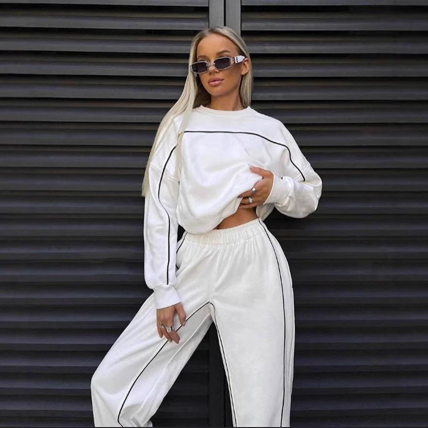 Sports Suit Casual Two-piece Suit Women by GJG Denim