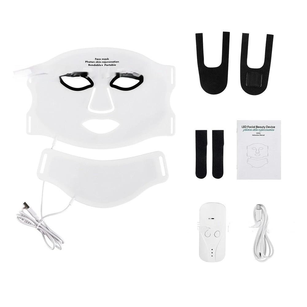 Silicone Facial Mask Rechargeable LED Photon Rejuvenation by GJG Denim