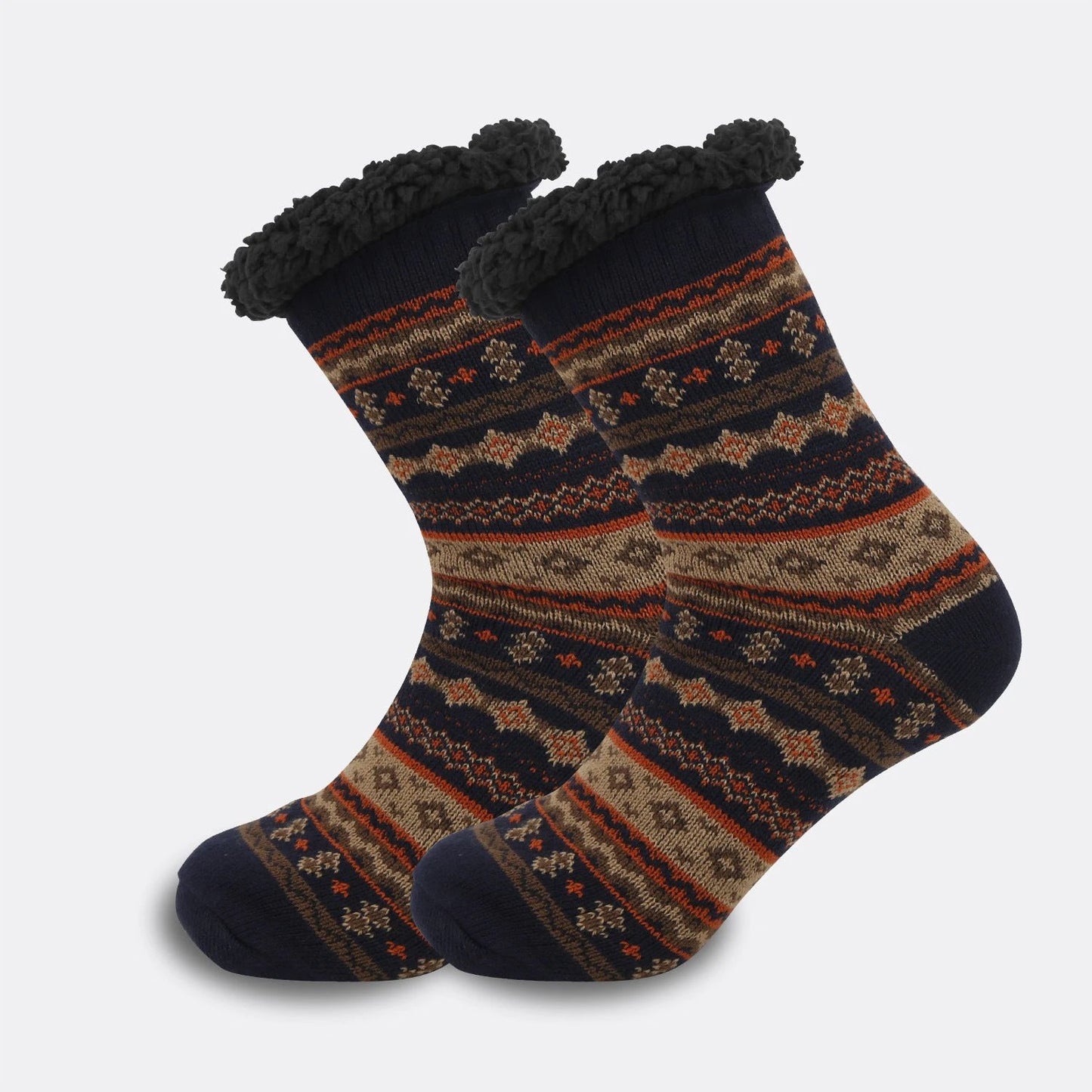 Men's Thick Warm Non-slip Room Socks by GJG Denim