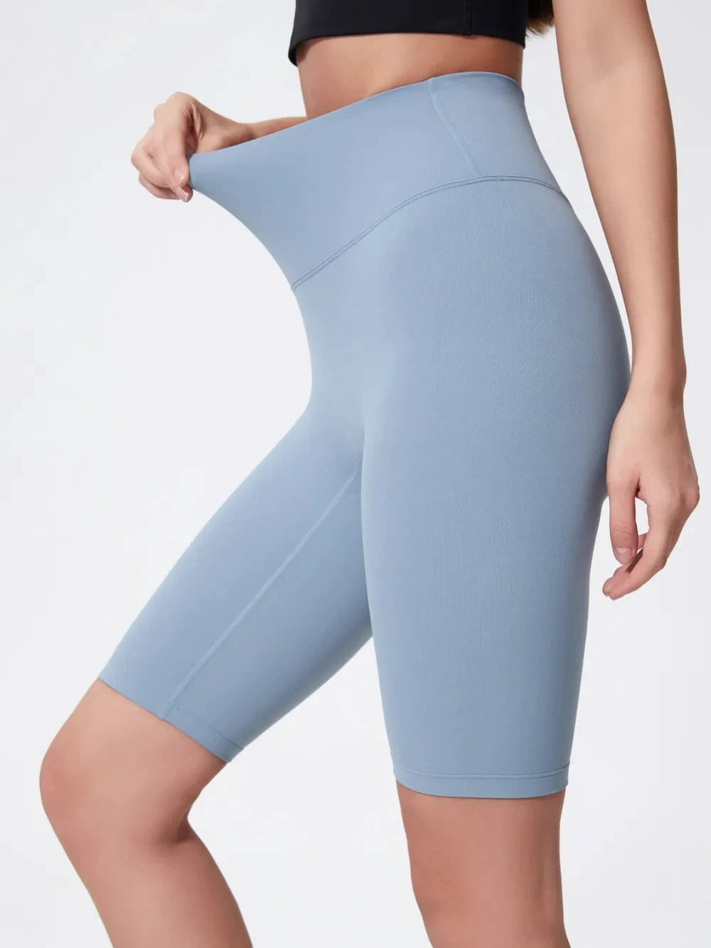 Millennia High Rise Wide Waistband Active Shorts by Lady Ros