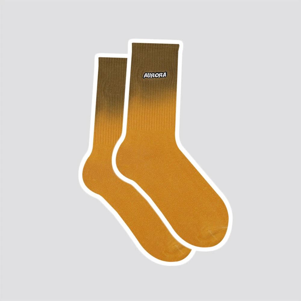 Men's Trendy Sports Dyed Cotton Tube Socks by GJG Denim