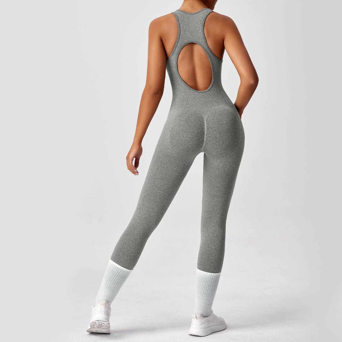 One-piece Yoga Pants Running Fitness Jumpsuit by GJG Denim