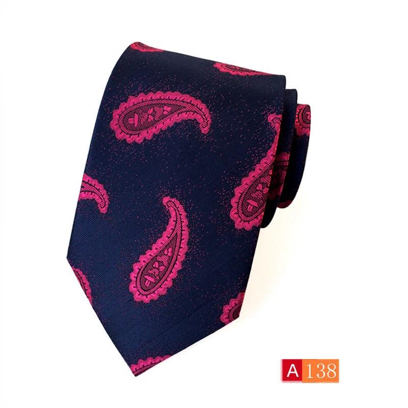 Men's Casual Formal Wear Polyester Jacquard Tie by GJG Denim