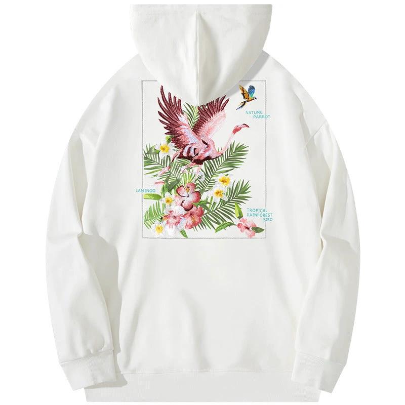 Men's Flamingo Hooded Sweater by GJG Denim
