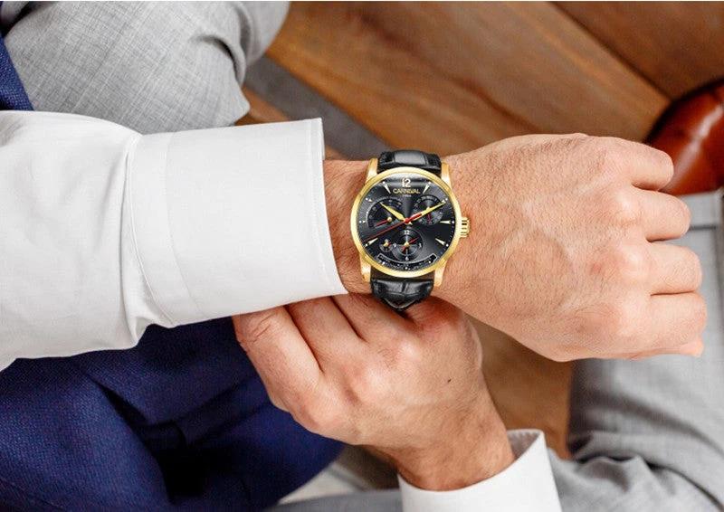 Men's Automatic Mechanical Watch by GJG Denim