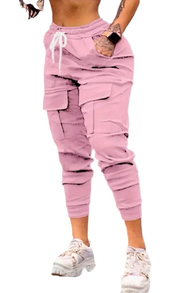 Plus Size Fashion Drawstring Bag Pocket Casual Working Pants by GJG Denim