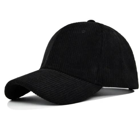 Versatile Curved Brim Corduroy Hat by GJG Denim