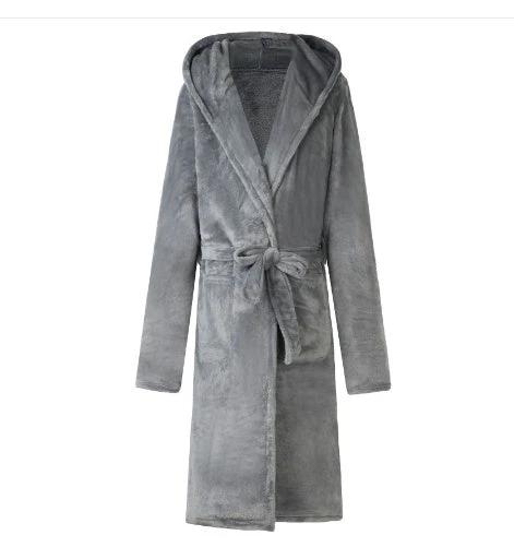 Mens & Ladies Nylon Hooded Bathrobe by GJG Denim