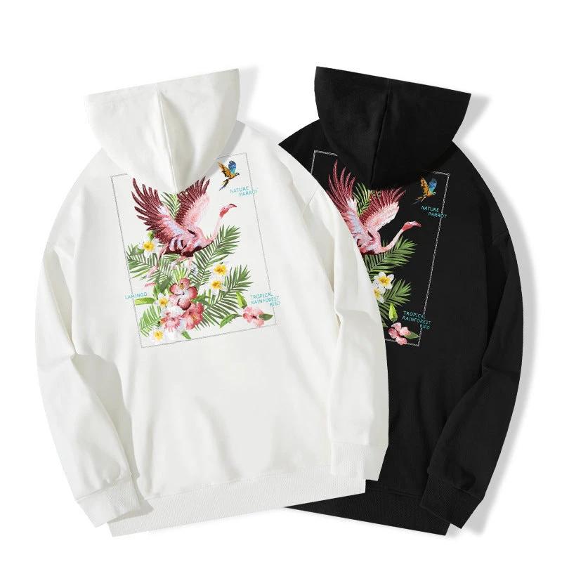 Men's Flamingo Hooded Sweater by GJG Denim