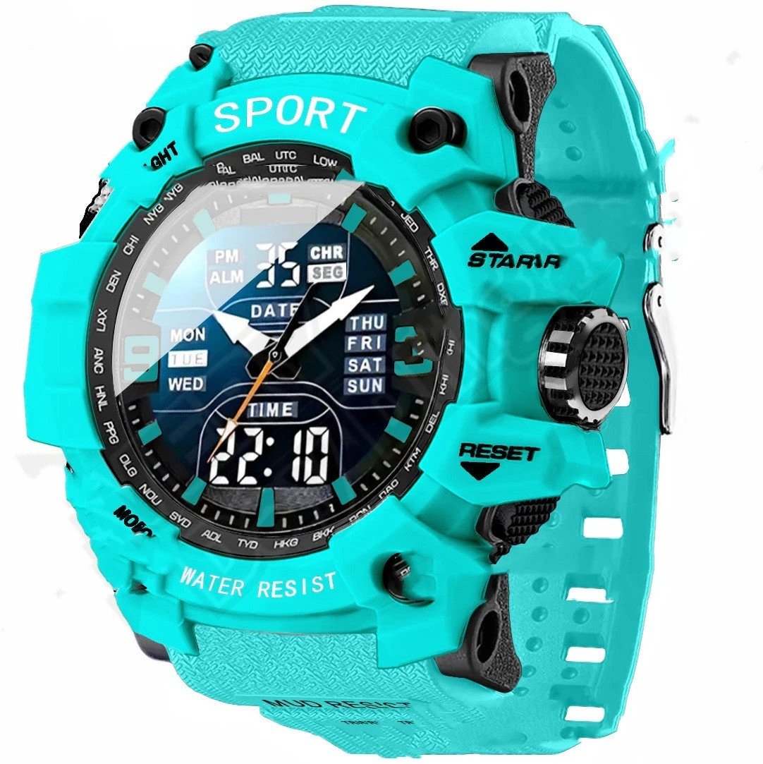 Stylish Technology Sports Luminous Men's Electronic Watch by GJG Denim