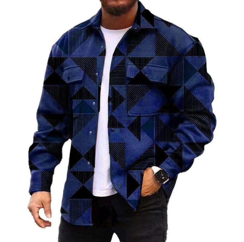 3D Digital Printing Coat Autumn Fashion Casual Men's Jacket by GJG Denim