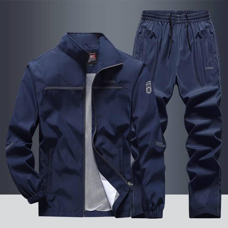 Men's Loose Lapels Casual Sportswear Polyester Composite Fabric by GJG Denim