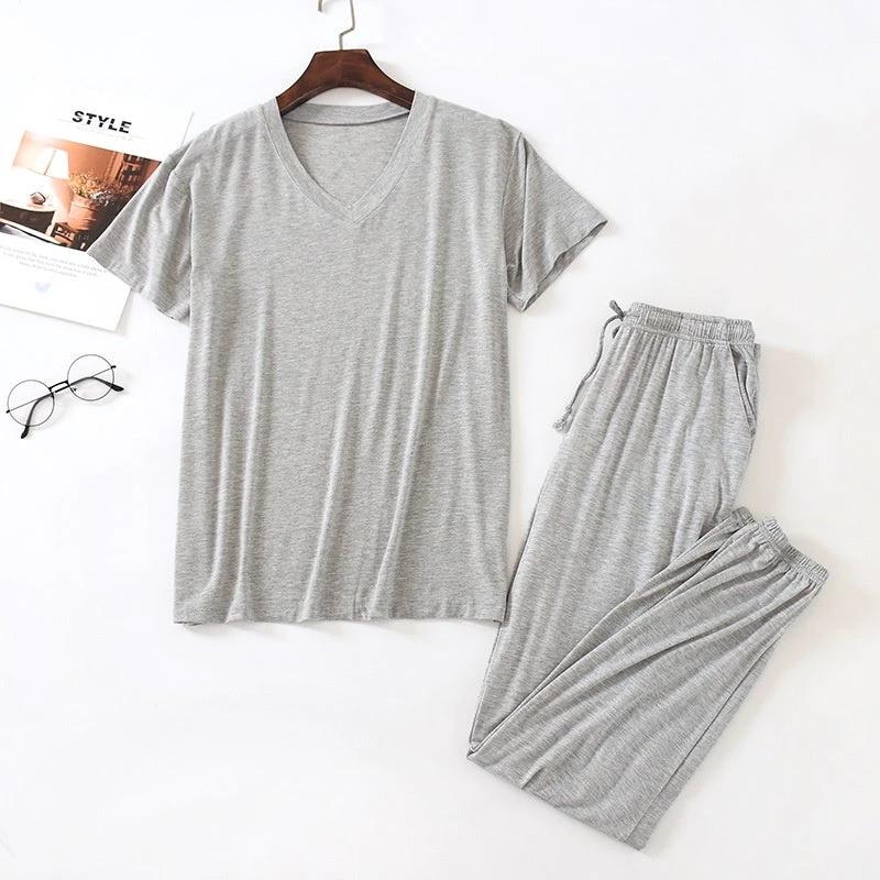 Men's Short Sleeved Pajama Set by GJG Denim