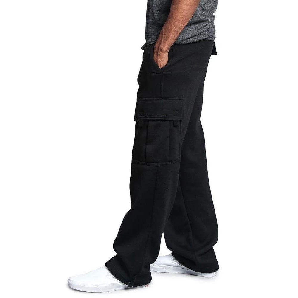 Men's Casual Multi Pocket Cargo Sweatpants by GJG Denim