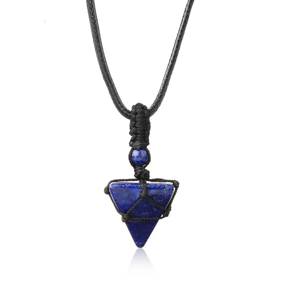 Natural Stone Men's Crystal Necklaces by GJG Denim