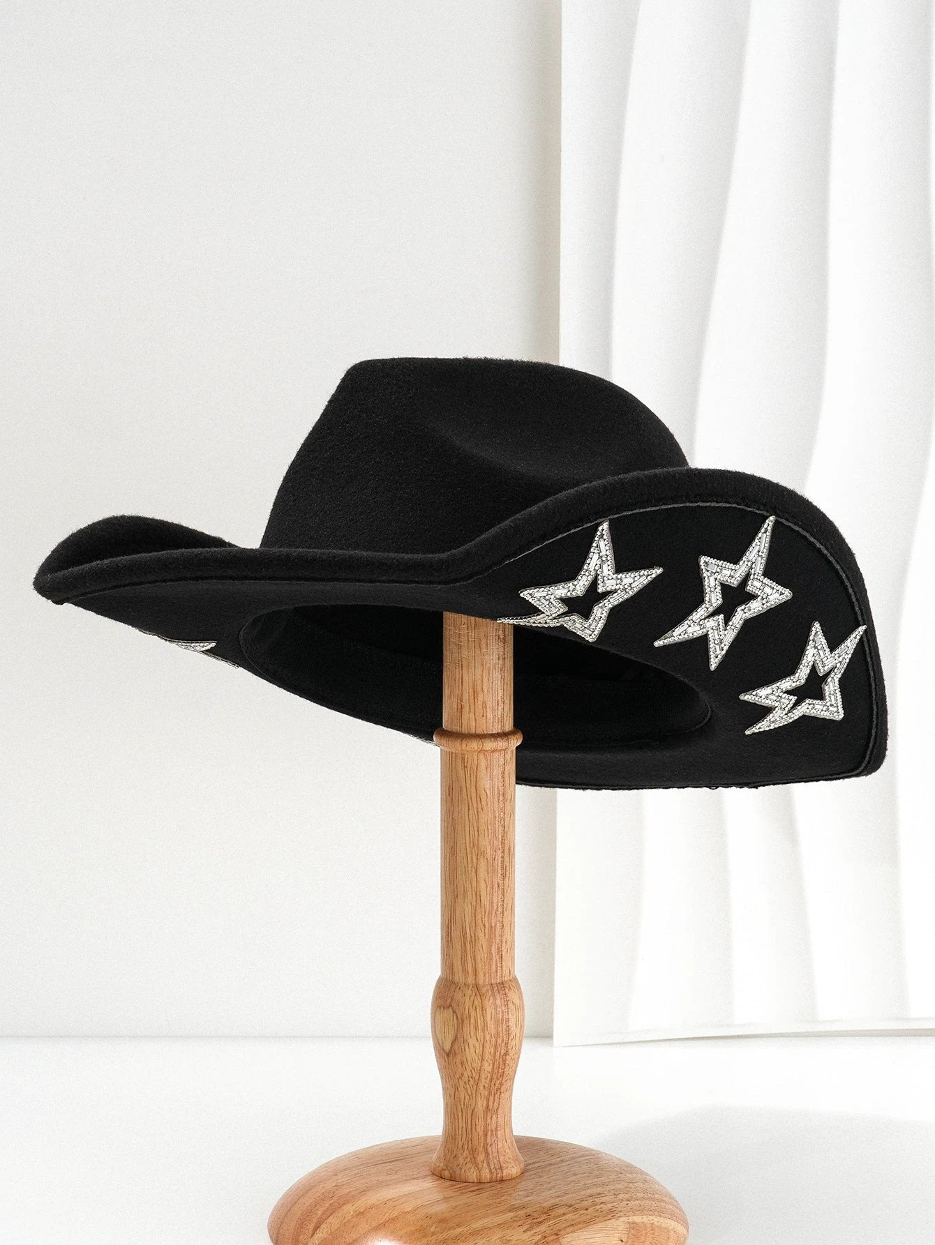 Woolen Felt Western Denim Top Hat Party Hat by GJG Denim