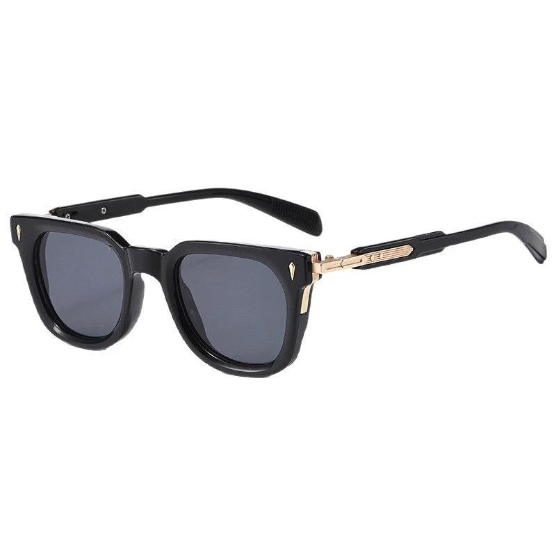 Men's Fashionable Square-frame Metal Sunglasses by GJG Denim
