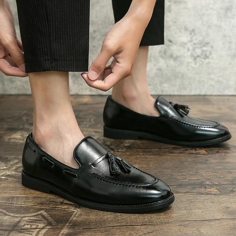 Men's Casual Tassel Slip-on Shoes by GJG Denim