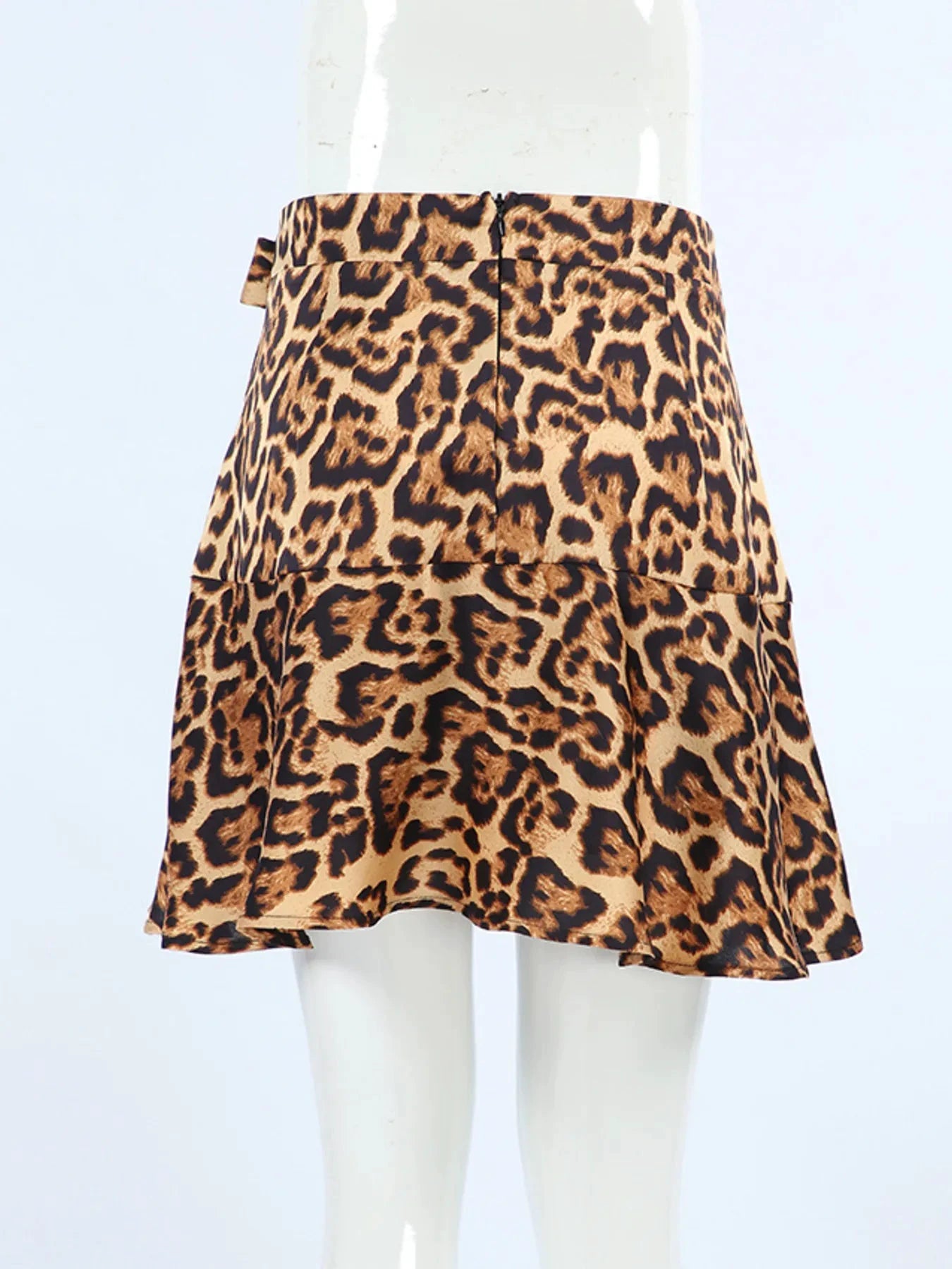 Leopard Print Mini Skirt by Lady Ros