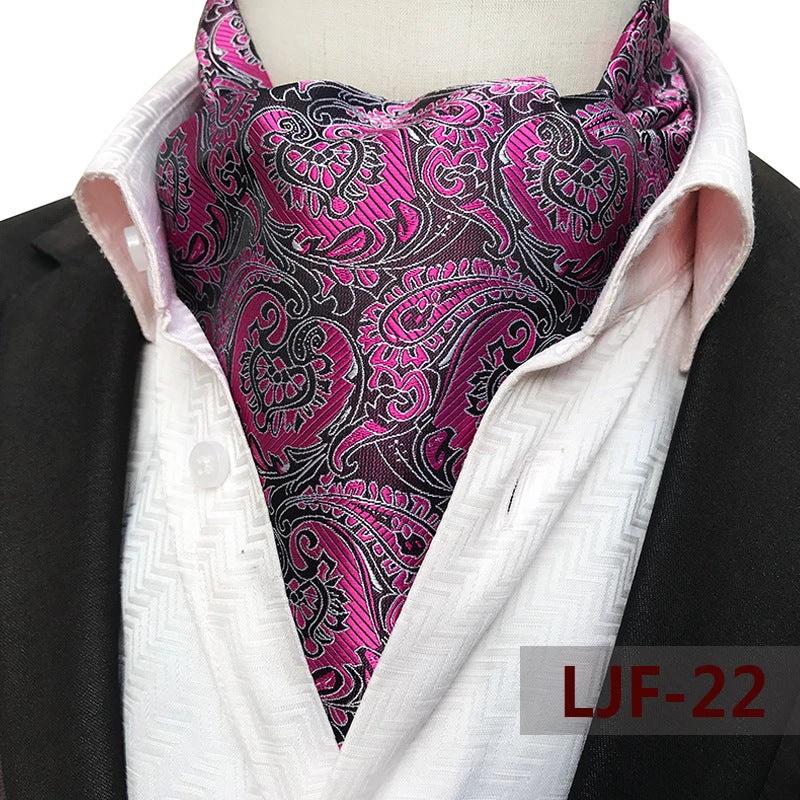 Men's Jacquard Polyester Scarf by GJG Denim