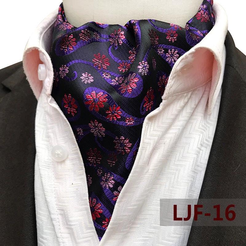 Men's Jacquard Polyester Scarf by GJG Denim