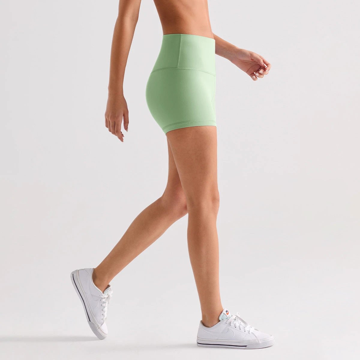 Outerwear-style High-waisted Butt-lifting Fitness Cycling Shorts by GJG Denim