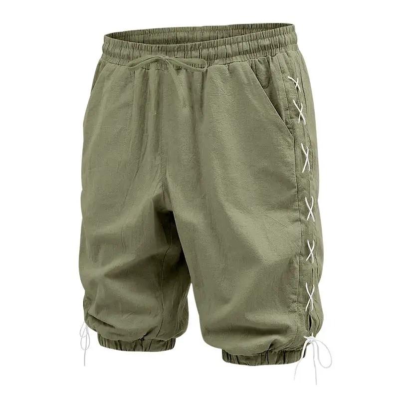 Men's Loose Casual Drawstring Shorts by GJG Denim