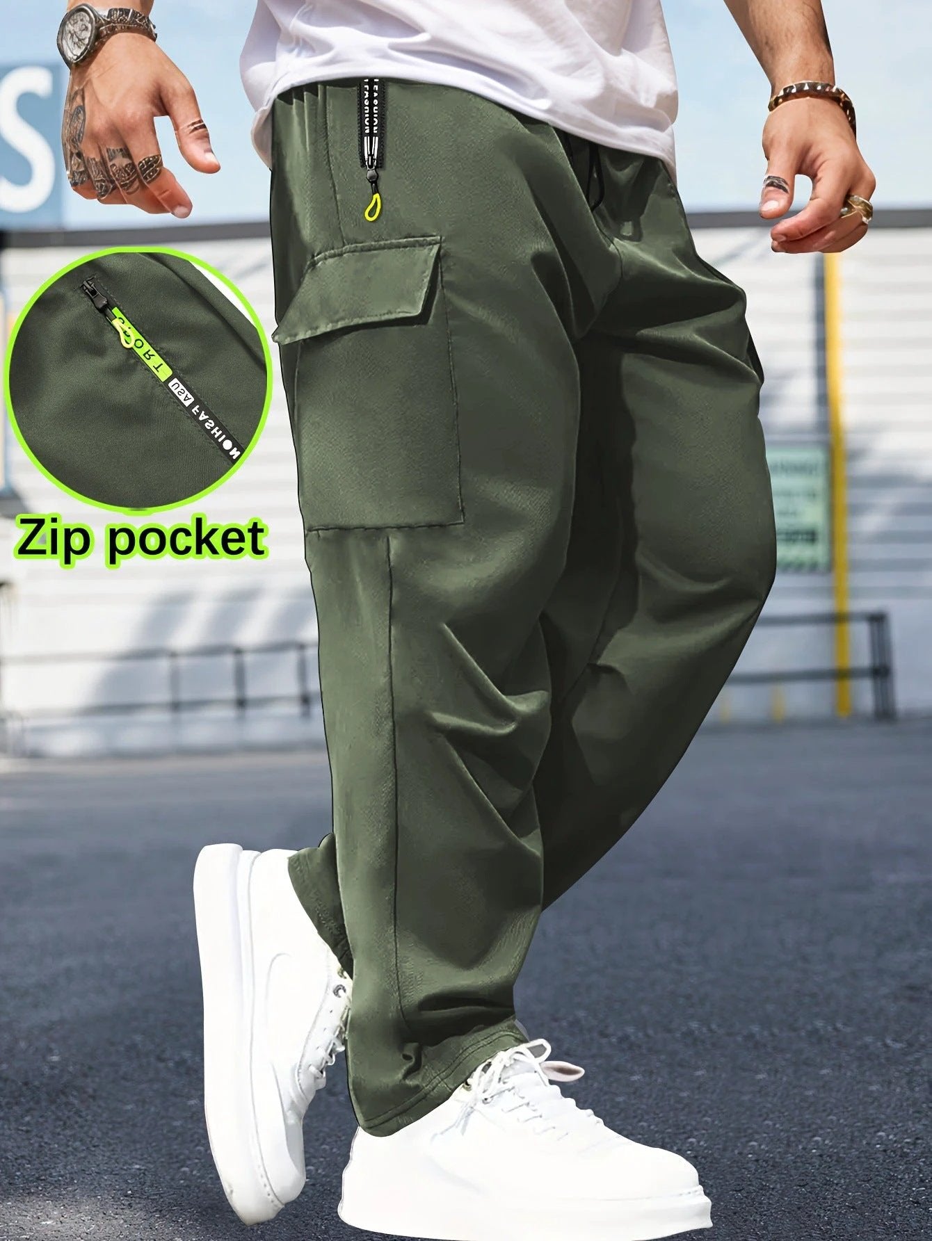 Breathable Cargo Pants For Men by GJG Denim