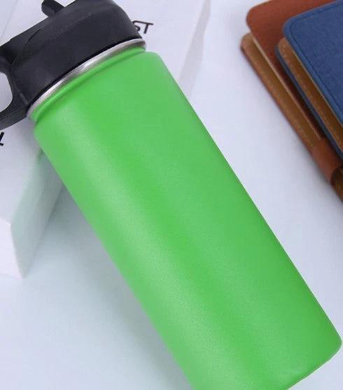 Stainless Steel Wide-mouth Outdoor Sports Vacuum Flask by GJG Denim