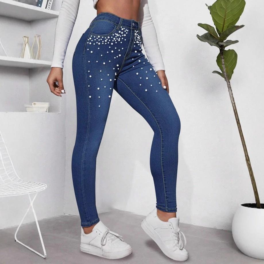 Women's Pearl Jeans Slim Fit by GJG Denim