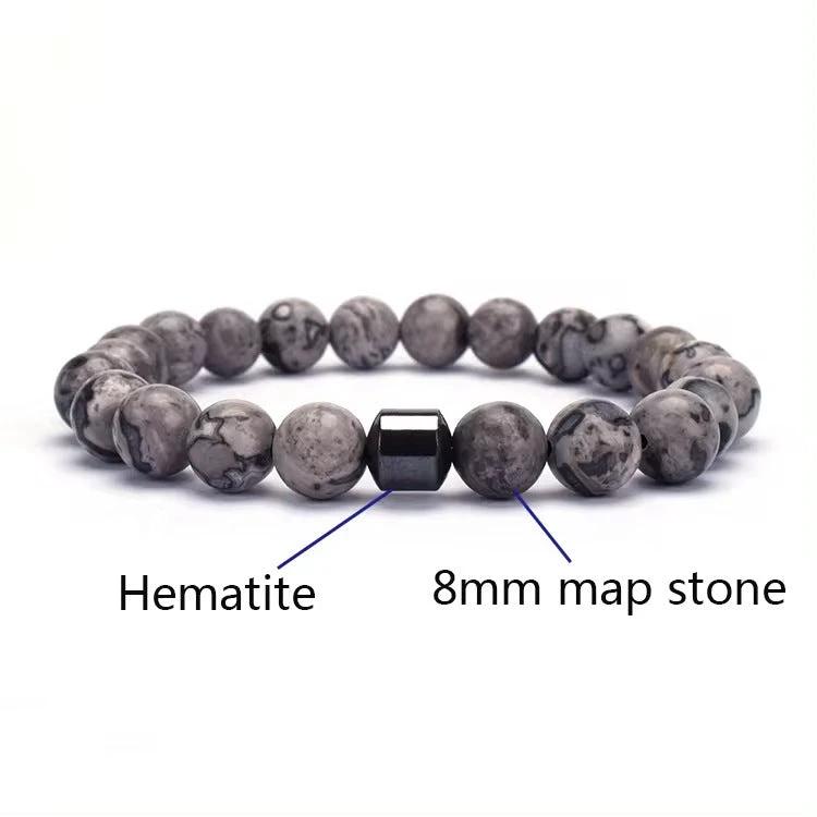 Men's Natural Gemstone Bracelet Vintage by GJG Denim