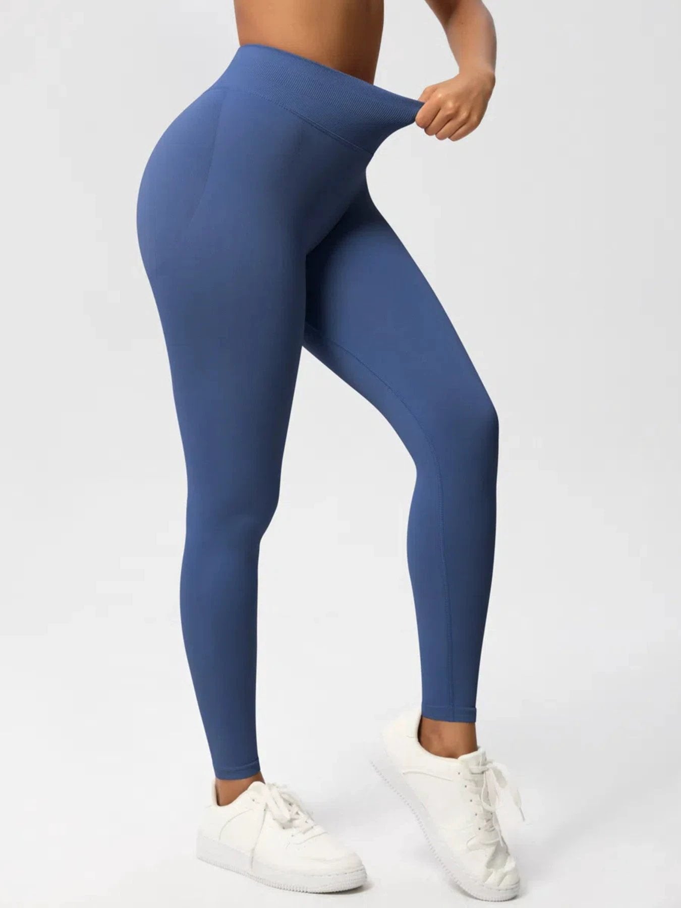 Sexy High Elastic Women's Solid Tights High Waist Workout Yoga Leggings, Scrunch Butt Lifting Elastic Pants, Tummy Control Butt Lifting Workout Yoga Athletic Pants by GJG Denim