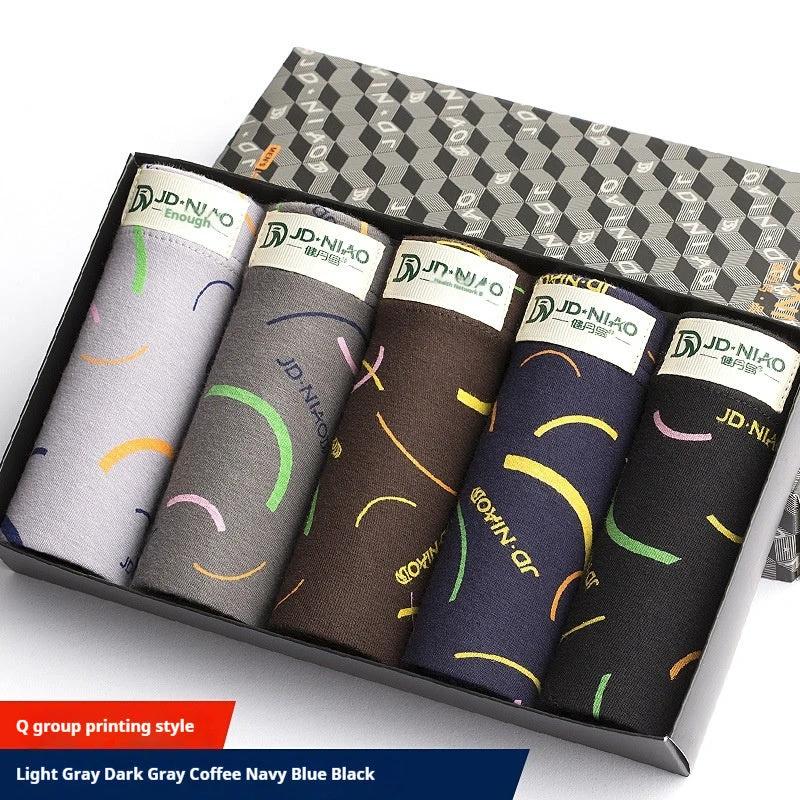 Men's Cotton Printed Breathable Boxers by GJG Denim
