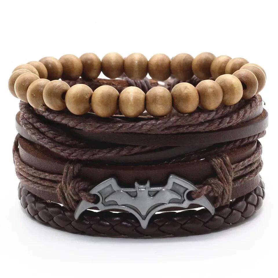 Men's Multi-layer Bracelet Set Vintage-style by GJG Denim