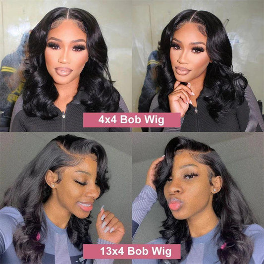 Women's Solid Color Transparent Lace Forehead Wig by GJG Denim