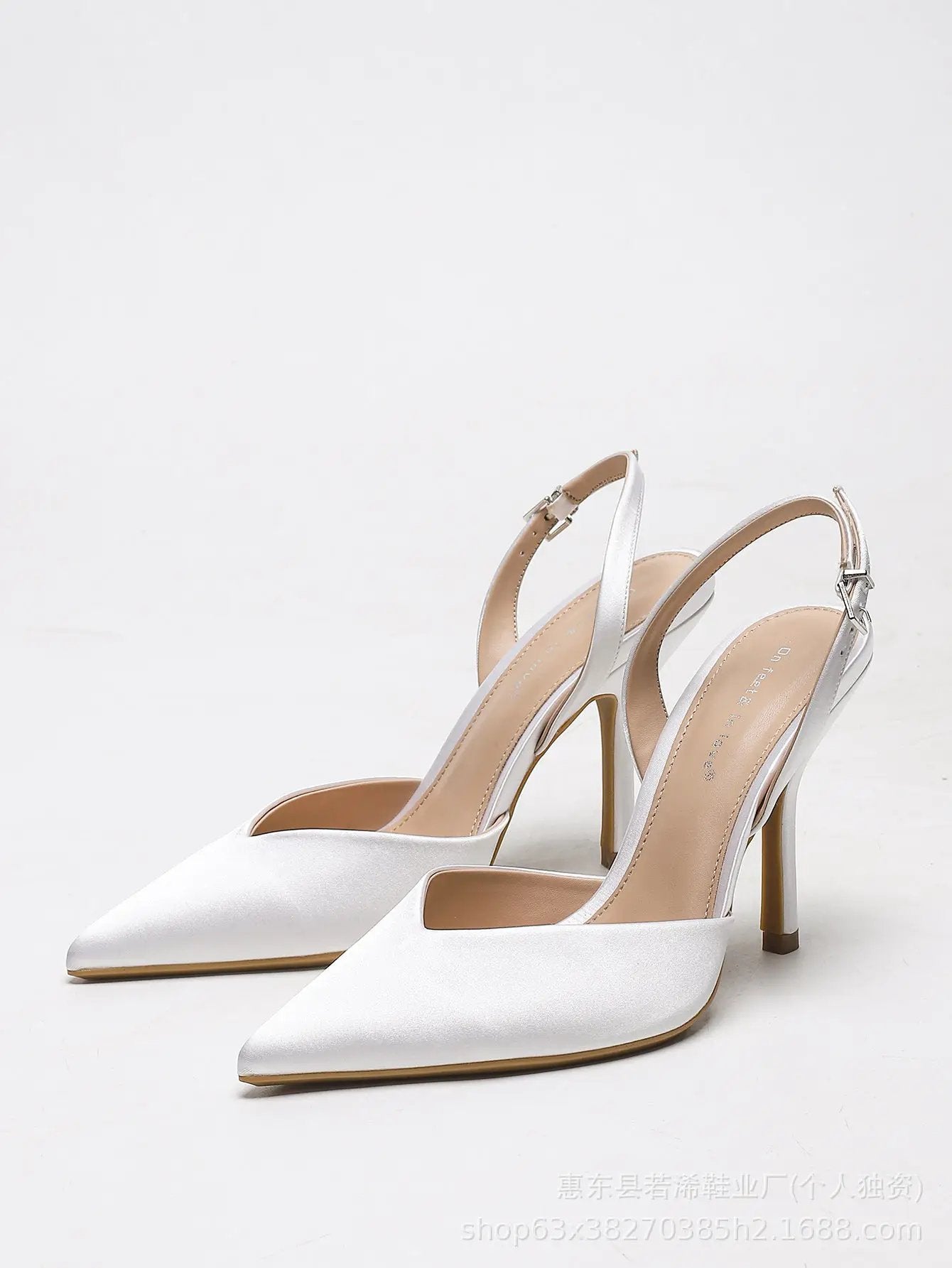 Baotou Pointed-Toe Stiletto Fashionable French-Style High-Heel Sandals For Women by GJG Denim