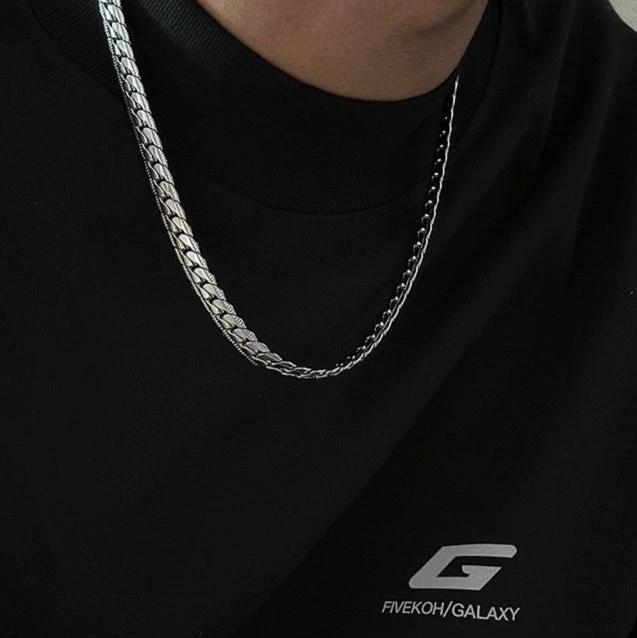 Embossed Cuban Necklace For Men by GJG Denim
