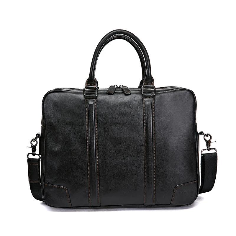 Men's Genuine Leather High-grade Briefcase by GJG Denim