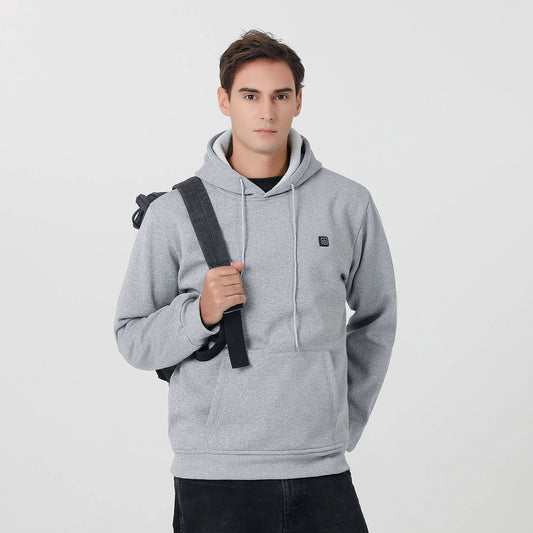 Men's Thermal Electric-Heated Hoodie With A 9-Zone Heating System by GJG Denim