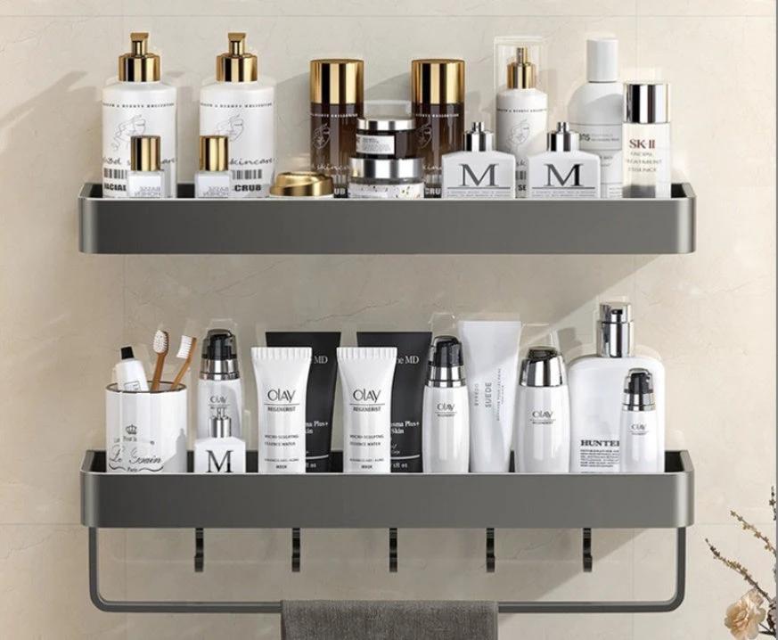 Bathroom Wall-mounted Storage Rack by GJG Denim