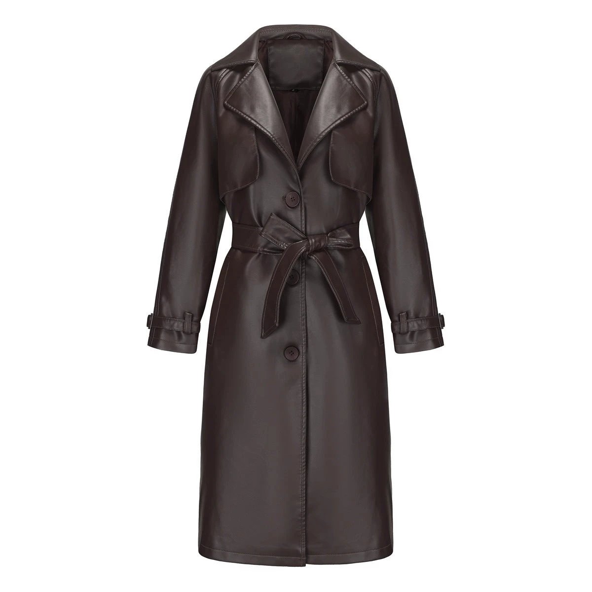 SpringAutumn Womens Trench Coat Long Loose Jacket by GJG Denim