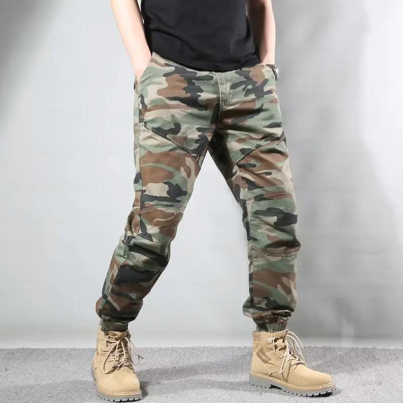 Men's Retro Camo Ankle-Fit Pants by GJG Denim