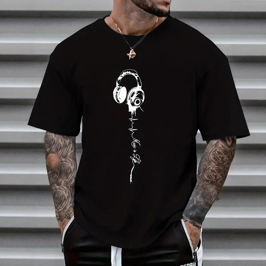 Men's Printed T-shirt by GJG Denim