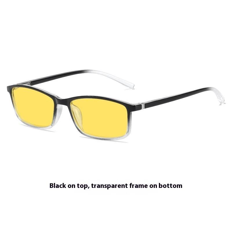 New Retro Small Frame Night Vision Anti-Blue Ray Plain Glasses by GJG Denim